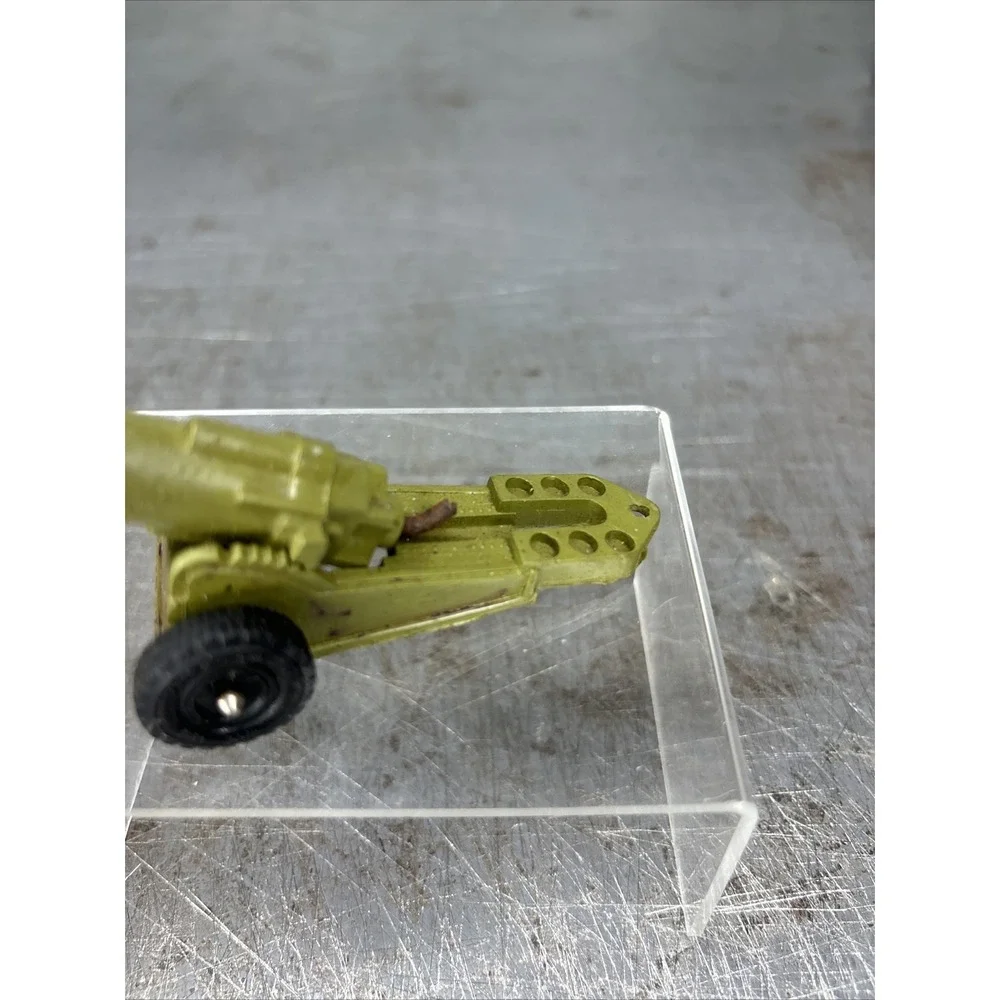 Vintage Toy‎ Soldier IDEAL Rubber Army Field Cannon Gun Weapon Playset Accessory